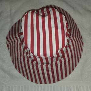 Sonoma Striped Bucket Hat - Red and White